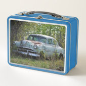 Vintage auto lunchbox (Voorkant)