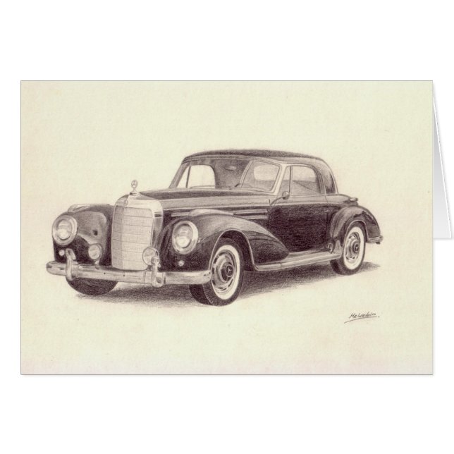 Vintage-auto: Mercedes Benz 300S (Voorkant Horizontaal)