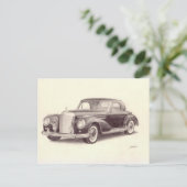 Vintage-auto: Mercedes Benz 300S Briefkaart (Staand voorkant)