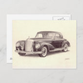 Vintage-auto: Mercedes Benz 300S Briefkaart (Voorkant / Achterkant)