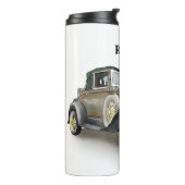 Vintage-auto - Naam toevoegen - Koffie thermische  Thermosbeker (Gedraaid links)