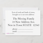 Vintage-auto Nieuwe adreskaart Aankondiging (Achterkant)