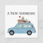 Vintage-auto Nieuwe adreskaart Informatiekaartje (Voorkant)