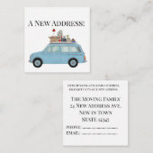 Vintage-auto Nieuwe adreskaart Informatiekaartje (Voorkant / Achterkant)