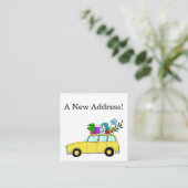 Vintage-auto Nieuwe adreskaart Informatiekaartje (Staand voorkant)