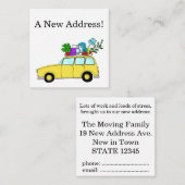 Vintage-auto Nieuwe adreskaart Informatiekaartje (Voorkant / Achterkant)