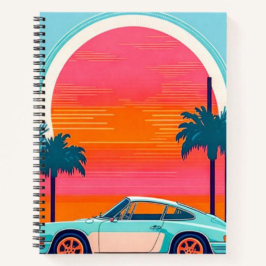 Vintage-auto Notitieboek (Voorkant)