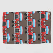 Vintage-auto op golfhanddoek (Horizontaal)