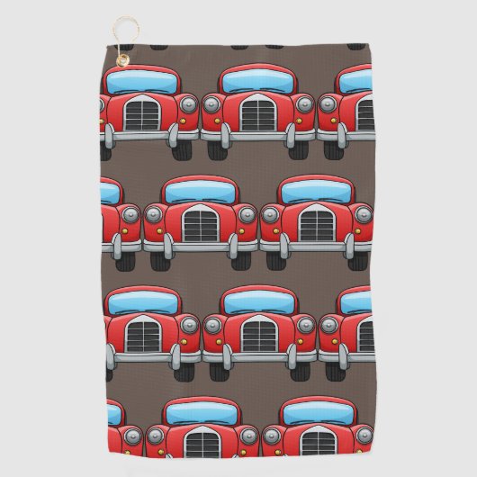 Vintage-auto op golfhanddoek (Voorkant)