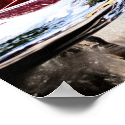 Vintage-auto Poster (Hoek)