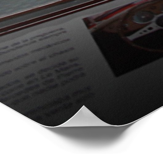 Vintage-auto Poster (Hoek)