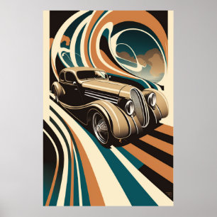 Vintage-auto Poster
