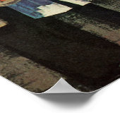 Vintage auto reparatie service bedrijf auto monteu poster (Hoek)