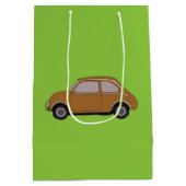 Vintage-auto-retro Medium Cadeauzakje (Achterkant)