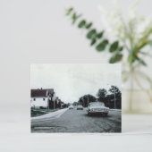 Vintage auto rijden op de weg Briefkaart (Staand voorkant)