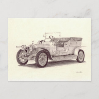 Vintage-auto: Rolls Royce Silver Ghost Briefkaart
