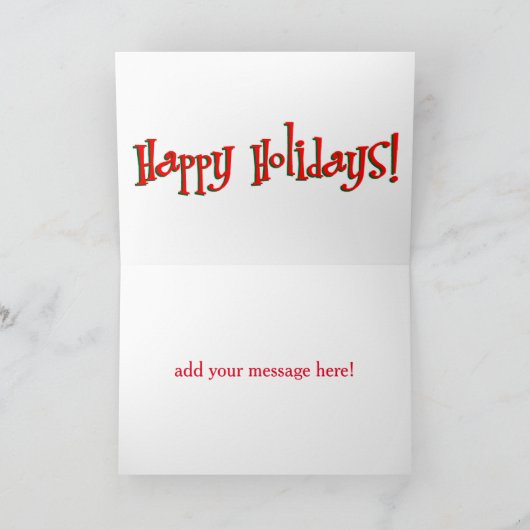 Vintage auto Santa Feestdagen Kaart (Binnen)