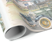 Vintage auto scènes cadeaupapier (Rol Hoek)