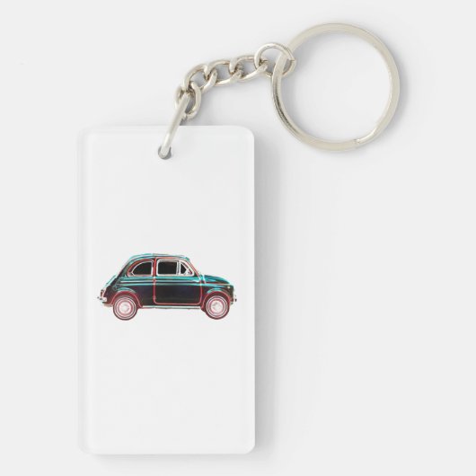 Vintage-auto Sleutelhanger (achterkant)