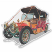 Vintage-auto Sticker (Voorkant)
