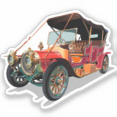 Vintage-auto Sticker (Voorkant)