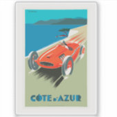 Vintage-auto. Sticker (Voorkant)