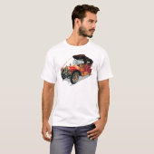 Vintage-auto T-shirt (Voorkant volledig)
