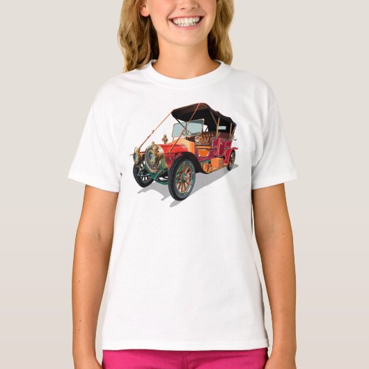 Vintage-auto T-shirt (Voorkant)