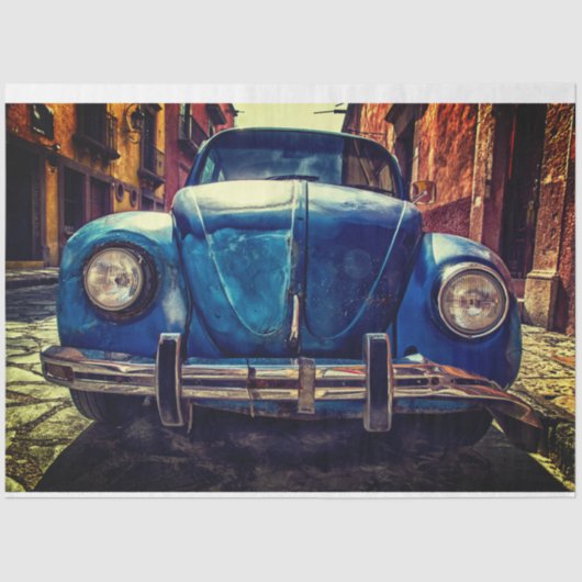 Vintage-auto Tissuepapier (Voorkant)