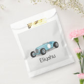 Vintage auto upsherin bedankzakje (Gezegeld)