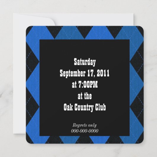 Vintage auto verjaardag uitnodigen kaart (Achterkant)