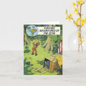 Vintage auto wenskaart | Citroen 2cv | Frans Kaart (Gele Bloem)