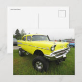 Vintage autobanden te groot briefkaart (Voorkant / Achterkant)