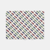 Vintage autodekens fleece deken (Voorkant (Horizontaal))