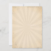 Vintage autodouche verjaardagsuitnodiging kaart (Achterkant)