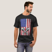Vintage automonteur Zuiger Amerikaanse vlag vintag T-shirt (Voorkant volledig)