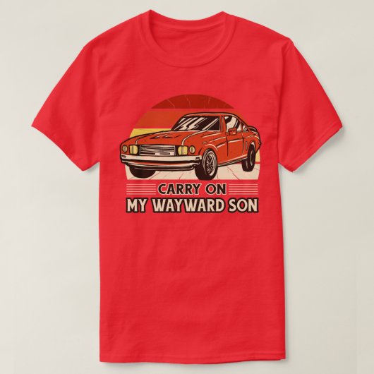 Vintage autoretro sunset t-shirt (Design voorkant)