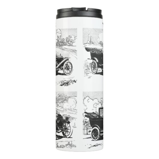 Vintage-auto's aangepaste tumbler thermosbeker (Achterkant)