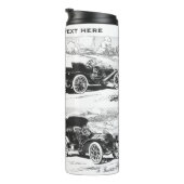 Vintage-auto's aangepaste tumbler thermosbeker (Geroteerd rechts)