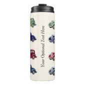 Vintage-auto's aangepaste tumbler thermosbeker (Voorkant)