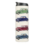Vintage-auto's aangepaste tumbler thermosbeker (Geroteerd rechts)