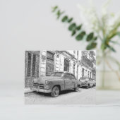 Vintage-auto's Briefkaart (Staand voorkant)