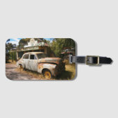 Vintage-auto's en -garage, Bagagelabel (Voorkant (horizontaal))