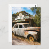 Vintage-auto's en -garage, Briefkaart (Voorkant / Achterkant)