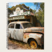 Vintage-auto's en -garage, dagbouwer planner (Voorkant)