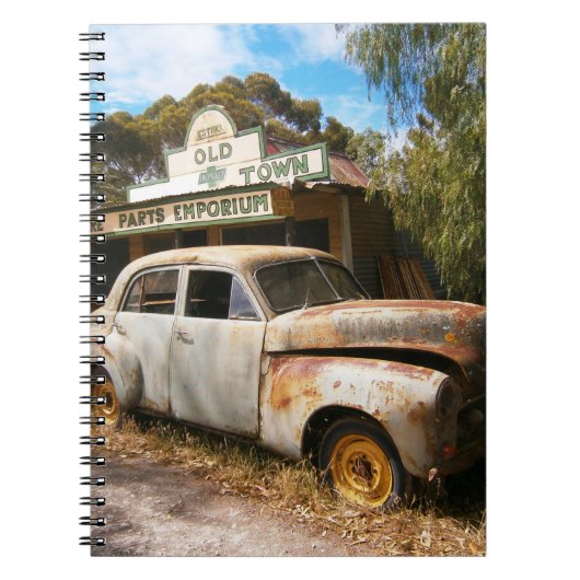 Vintage-auto's en -garage, Notitieboek (Voorkant)