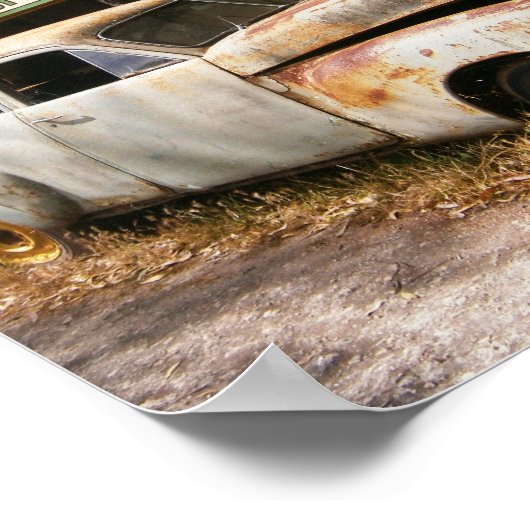 Vintage-auto's en -garage, Poster (Hoek)