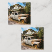 Vintage-auto's en -garage, Visitekaartje (Voorkant / Achterkant)