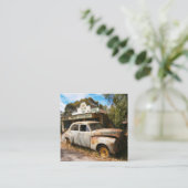 Vintage-auto's en -garage, Visitekaartje (Staand voorkant)