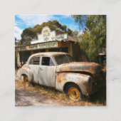 Vintage-auto's en -garage, Visitekaartje (Voorkant)